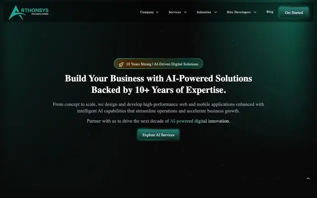 Arthonsys Technologies L.L.P. website