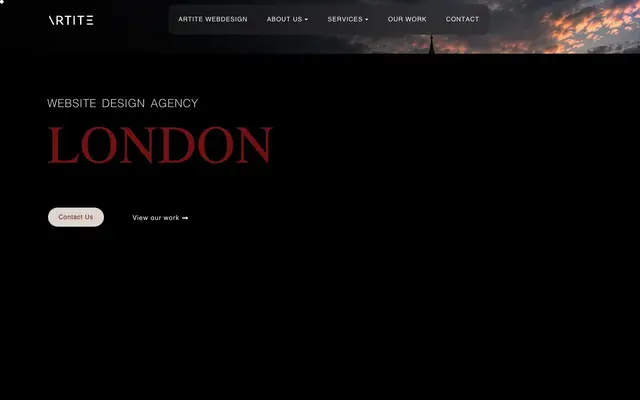 Artite Web Design London website