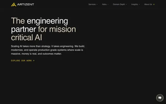 Artizent website