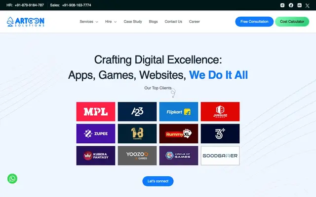 Artoon Solutions Private Limited website