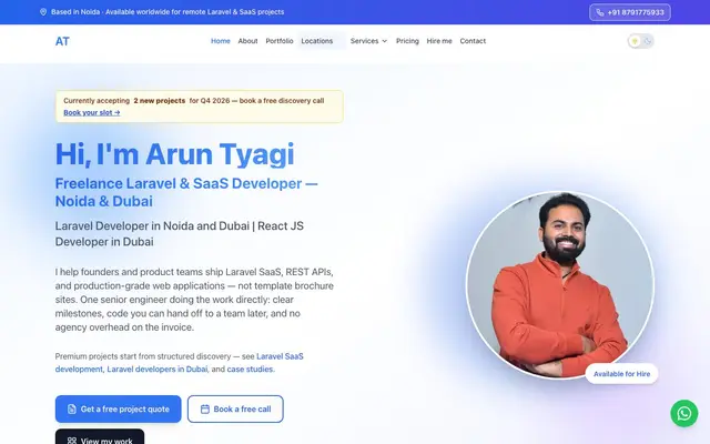Arun Tyagi website