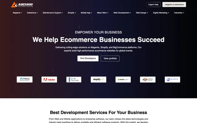 Ascure Technologies website