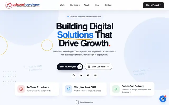 Ashwani Developer website