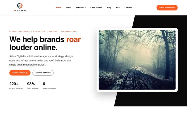 Aslan Digital Solutions - Website Design, Branding & Digital Marketing Services Company in Kodambakkam Chennai website