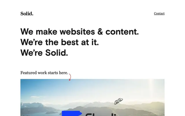 Solid. Websites + Marketing website
