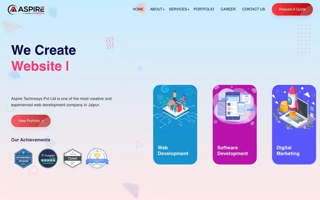 Aspire Technosys website