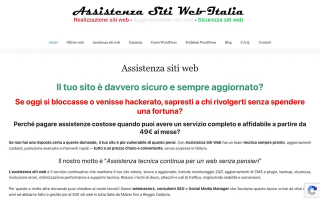 Assistenza siti web WordPress website