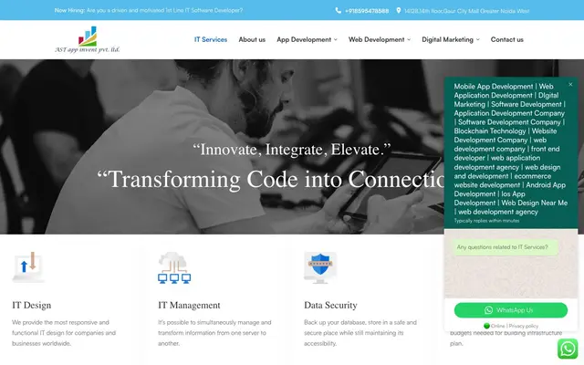 Website Designing & Development Services website