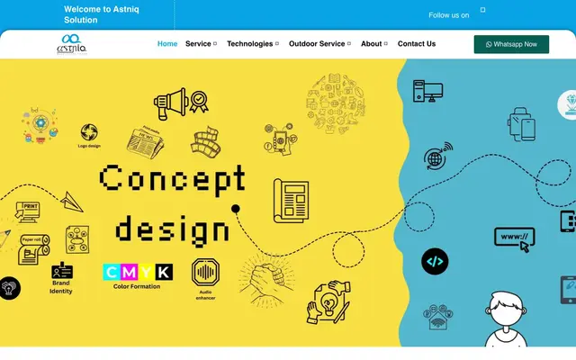 Astniq Solutions website