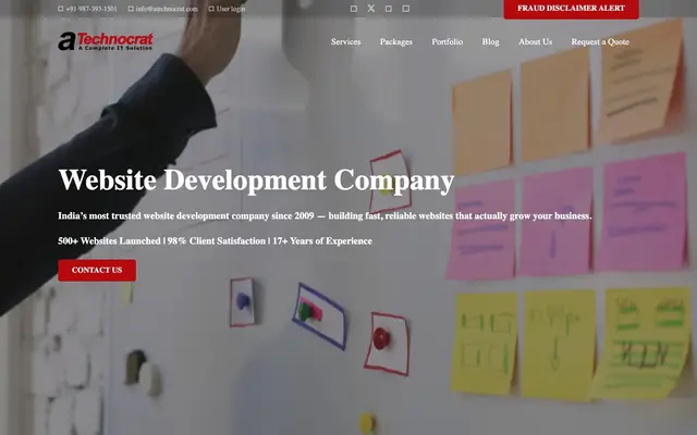 Atechnocrat Web Solutions Pvt. Ltd. website