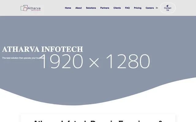 Atharva Infotech Pvt Ltd website