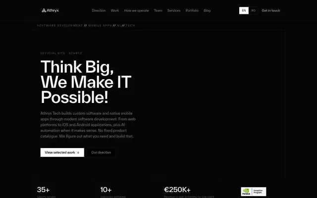 Athryx Tech website