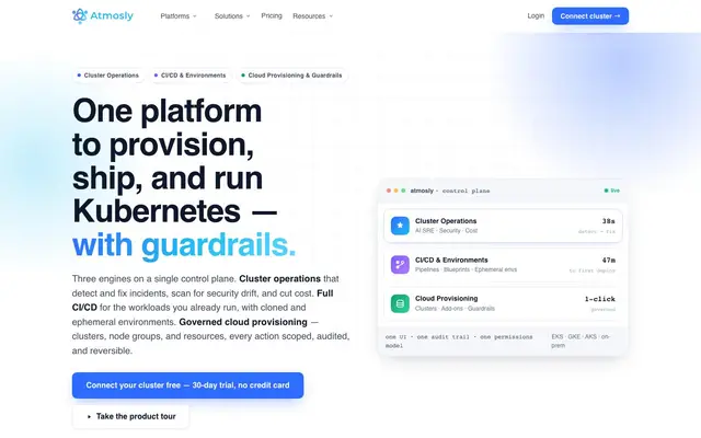 Atmosly website