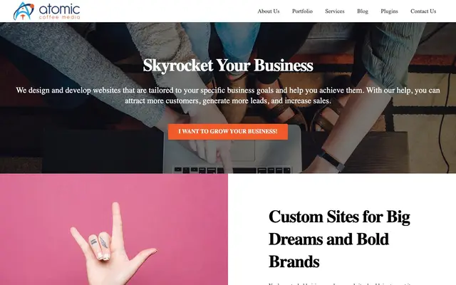 Atomic Coffee Media website