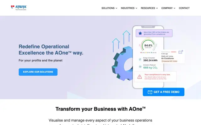 Atsuya Technologies Pvt Ltd website