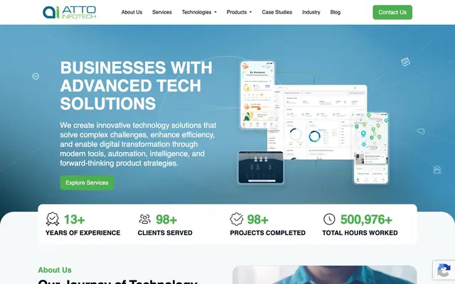 Atto Infotech website