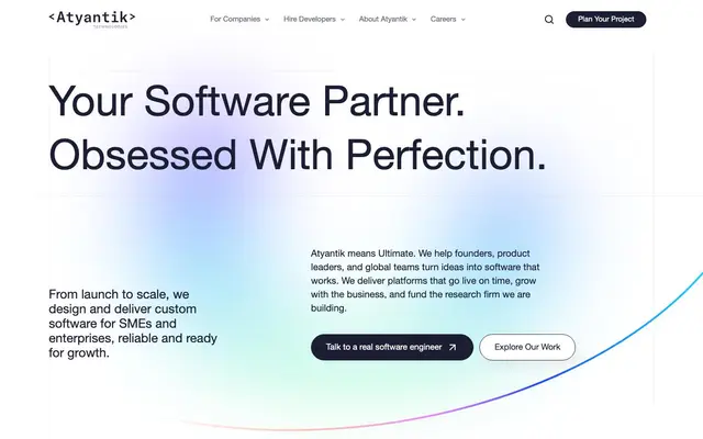 Atyantik Technologies Pvt. Ltd website