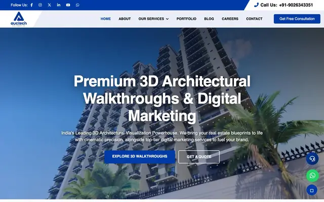 Auctech IT Solutions website