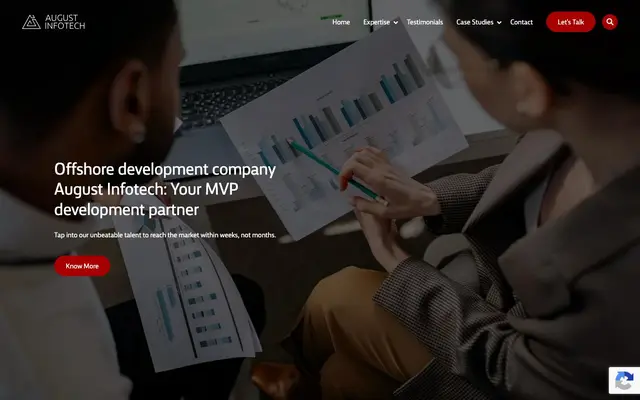 August Infotech website