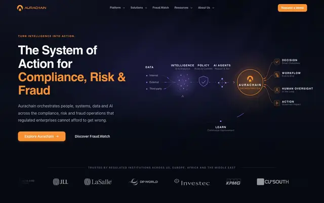 Aurachain Romania website