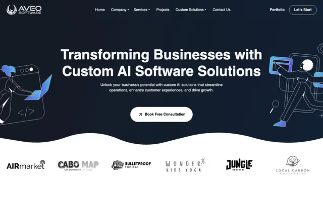 Aveo Software Inc website