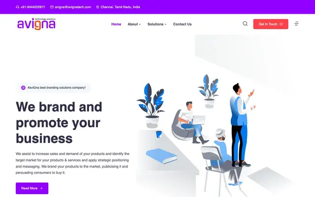 AviGna Technology Solutions | Website Development | Digital Marketing | Mobile Applications Development Company In Chennai website
