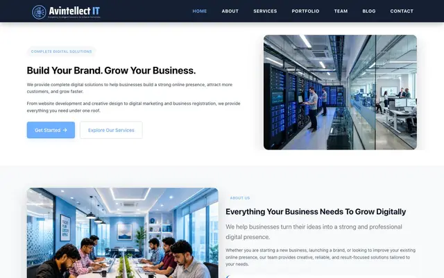 Avintellect IT website