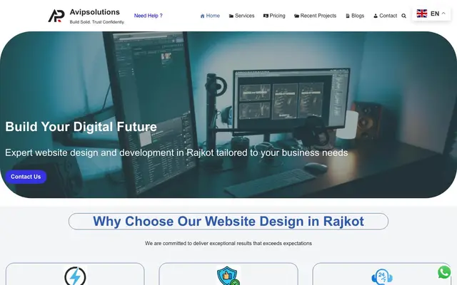 Avip Solutions website