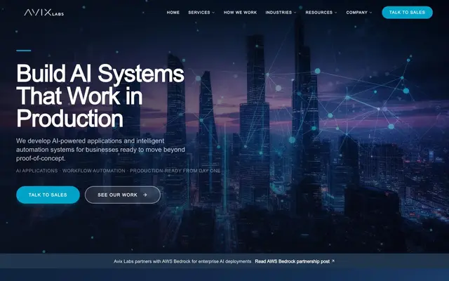 Avix Labs Private Limited website