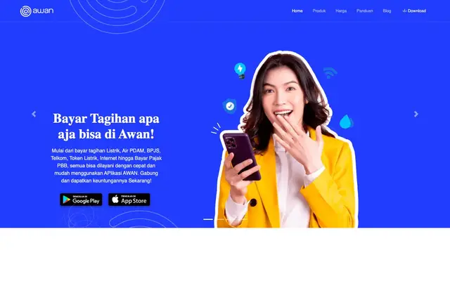 Awan | Aplikasi Wirausaha Nusantara website