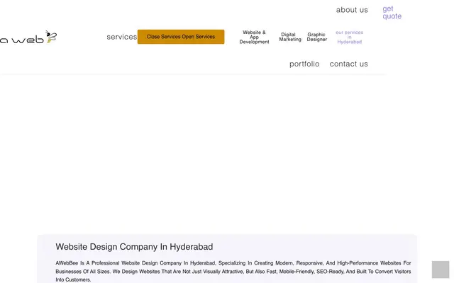 a web bee website