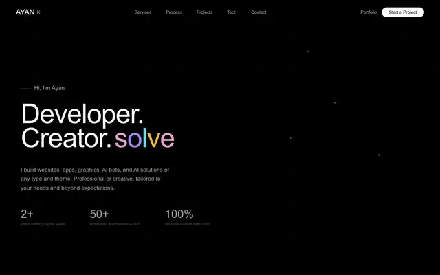 Freelance Website Developer website