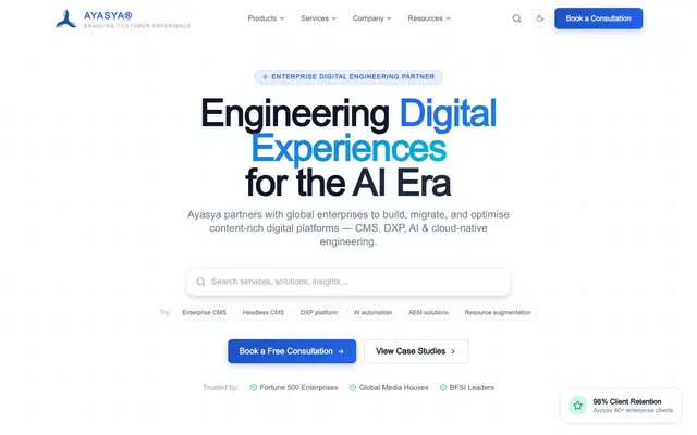 Ayasya Digital website