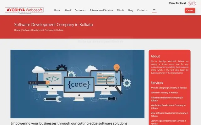 Ayodhya Webosoft Private Limited - Kolkata - Website, SEO, Software website