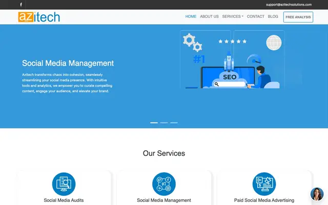 Azitech IT Solutions Private Limited website