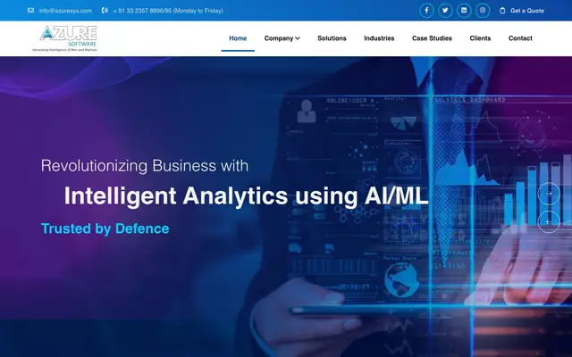 Azure Software Pvt.Ltd. website