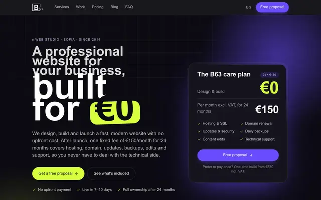 B63 website