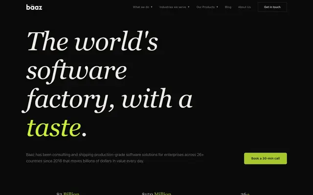 Baaz pro website