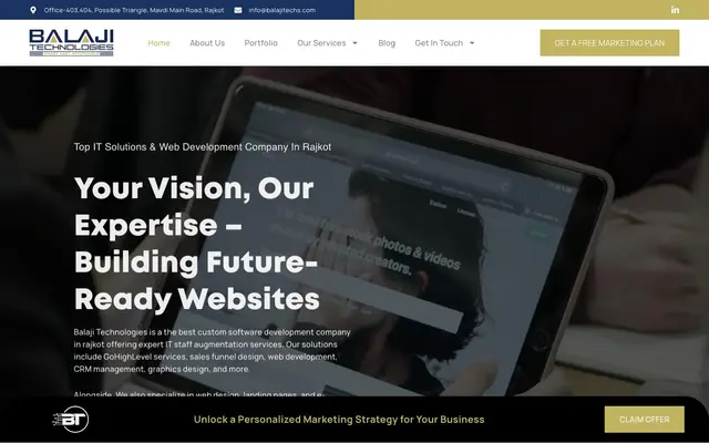 Balaji Technologies - Web Development, Web Design, CRM Management website