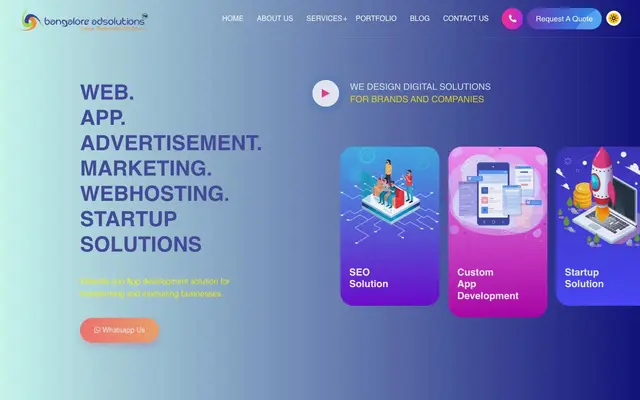 Bangalore Ad Solutions website
