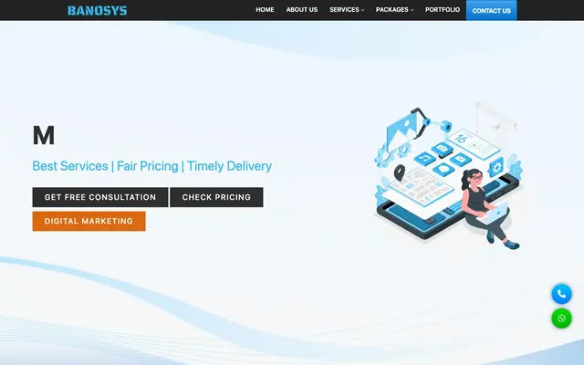 Banosys Technologies Pvt. Ltd. website