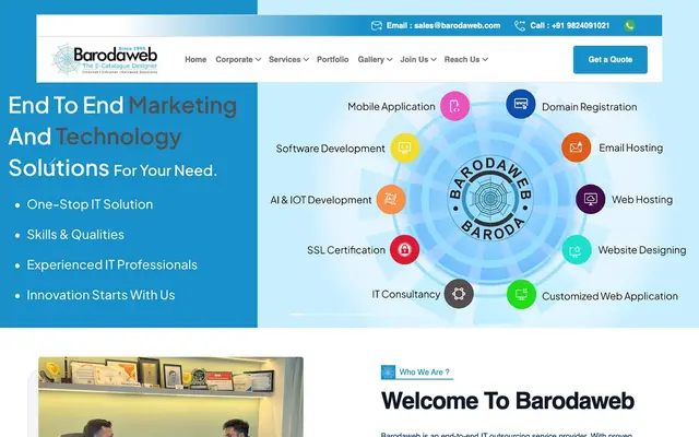Barodaweb website