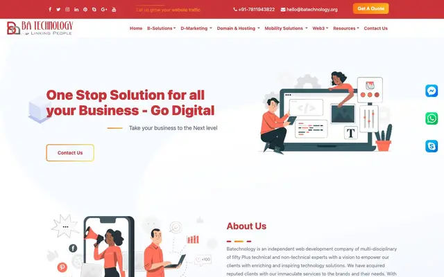 BA Technology website