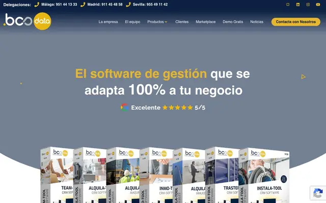 Software Control Horario Madrid | BCS Data website