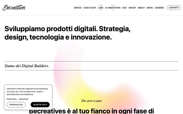Becreatives website
