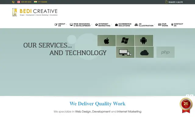 Bedi Creative website