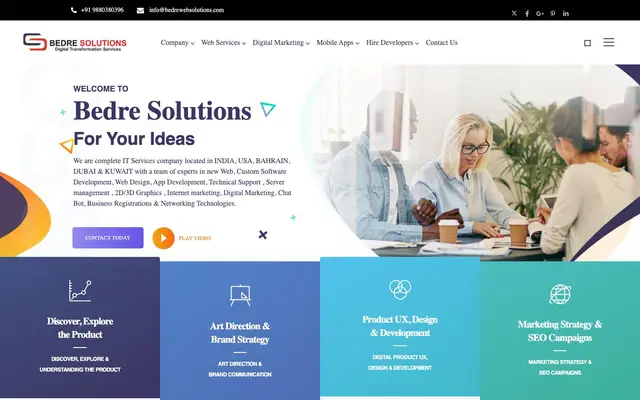 Bedre Solutions | Digital Transformation Services website