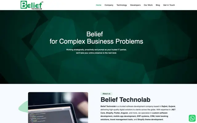 Belief Technolab website