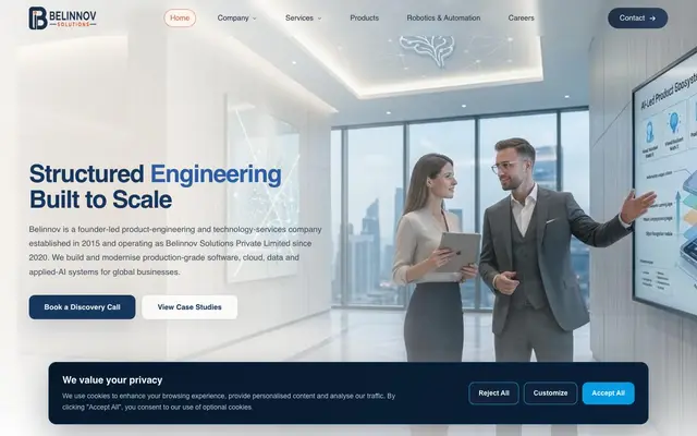 Belinnov Solutions Private Limited website