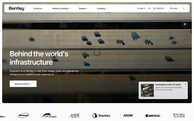 Bentley Systems website